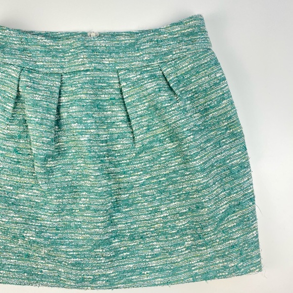 Zara Woman Mint Green Tweed Mini Skirt - Picture 11 of 16